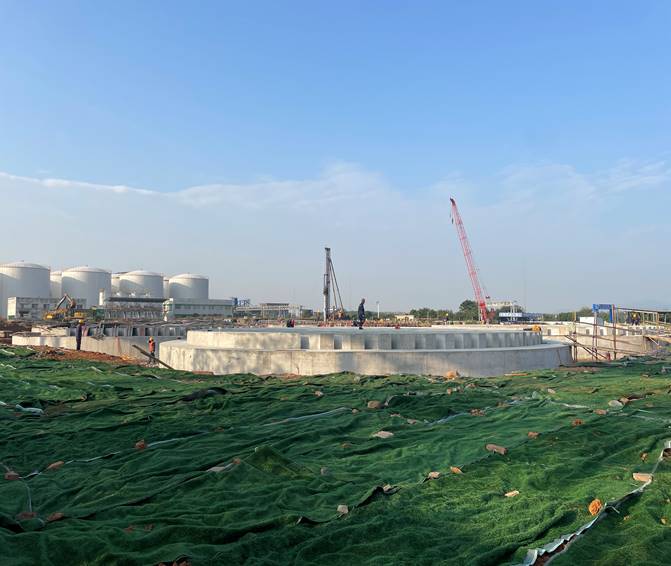 赤峰金通项目二期工程酸库工程完成基础浇筑 赤峰金通项目二期工程酸库工程完成基础浇筑